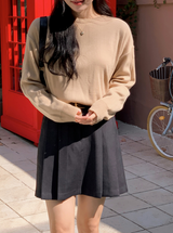 Basic Autumn Round Knit (10color)