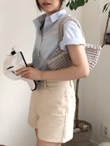 バスケットバッグ/basket bag (gray)