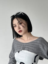 スリム スクエア サングラス / Slim Square Sunglasses (2color)