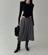 Bermuda Pintuck Slacks Shorts