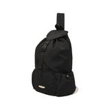 X POCKET STRING NYLON SLINGBAG [BLACK]