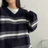 カラーユニットプライスニットウェア / NiG Color Unit Price Ra V Knitwear