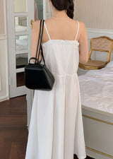 Lovely Pintuck Bustier Long Dress (2color)