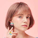 Flower Button - mint (6598992101494)