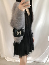 アンナリボンチェーンミニバッグ(2color)