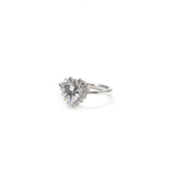 クリスタルハートリング / Crystal Heart Ring (White)