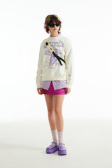 ウィティーバニープラネットエクスプローラースウェットシャツ／WITTY BUNNY PLANET EXPLORER SWEATSHIRT V1 [IVORY]