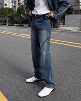 HD County Slit Denim Pants