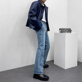 MOブーツカットオープンデニムパンツ/MO bootcut open denim pants
