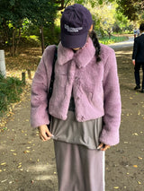[MADE] Pudding Fur Jacket (Lavender Purple)