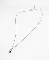 シンプルロックネックレス/Simple Lock Necklace (1 color)