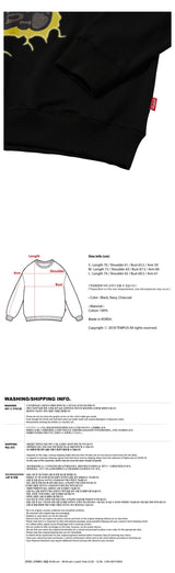 サンダーボルトスウェットシャツ/THUNDERBOLT SWEATSHIRTS [BLACK]