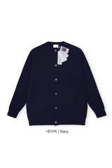 LMNラウンドネックケーブルカーディガン / LMN Round-Neck Cable Cardigan (6 colors)