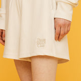 プリーツハーフパンツ / PLEATS HALF PANTS_IVORY