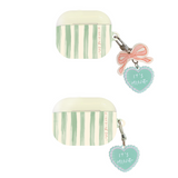 エアポッズ・バッズケース _ グリーンレター / Airpods • Buds case _ Green letter