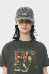 ビンテージウォッシュドキャップ/Vintage washed cap (black)