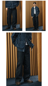 DAKYAM 2023 13.8oz Heavyweight loose silhouette original color denim jeans tall casual pants