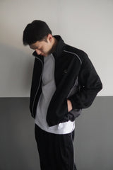 SUPPORT SERIES TRACK JACKET BLACK
