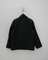 ホワイトラインレザージャケット / white line leather jacket