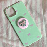 vintage ribbon case (green)