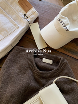 Nus.デーンカシミアブラウンニット
