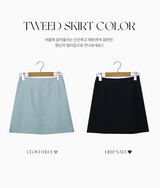 [SHOPPERMADE] オシャレツイードミニスカート (2color)
