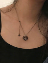 dark heart necklace