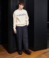 [UNISEX]PUBLICKA LOGO SWEATSHIRT_IVORY (6636722782326)