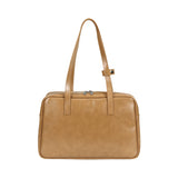シスタートラペゾイドショルダーバッグ /  Trapezoid Shoulder Bag (camel)