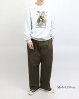 クラウドガールプリンティングスウェットシャツ / Cloud Girl Printing Sweatshirt Melange