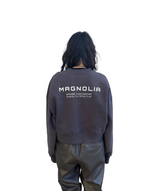 プリントクロップドスウェット/Print Cropped Sweat-CHARCOAL