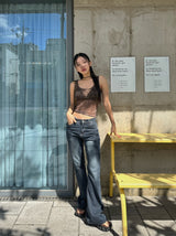 mood sheer sleeveless top