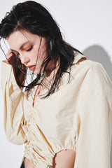 ホールドシャーリングシャツ/HOLD SHIRRING SHIRT