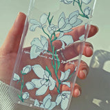 デルフィニウム スマホケース/White Delphinium (Galaxy) Jelly Case