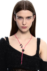 NO.482 [BLACK] スターコードロックネックレス