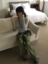 [SET] シグナルレイヤードタンクトップワンショルダーTシャツ