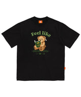 リーディングアップサイドダウンTシャツ