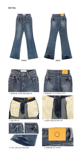 ビンテージウォッシングスパンブーツカットデニム / VINTAGE WASHING SPAN BOOTS-CUT DENIM