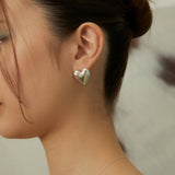 ジャイアントハートイヤリング / giant heart earring