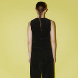 コーデュロイベスト / Corduroy vest black