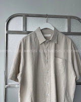 リネンバイオショートスリーブシャツ / UN275 Linen Bio Short-Sleeved Shirt (4 colors)