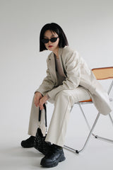 エンボレザージャケット/Embo Leather Jacket (2color)