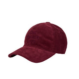 CAT HUMAN LOVE CORDUROY BALL CAP_BURGUNDY