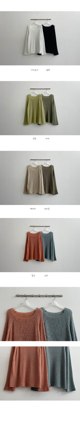 Hwiby Lip Round Long Sleeve Knitwear
