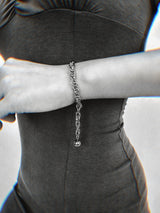 ツイストチェーンボールブレスレット / twist chain ball bracelet