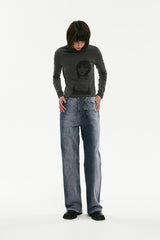 キルシーシネマグラフィックロングTシャル／KIRSH CINEMA GRAPHIC LONG SLEEVE T-SHIRT [CHARCOAL]