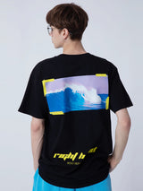 BIG WAVE 1/2 T-SHIRT_BLACK (6581193080950)