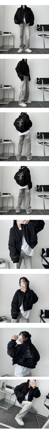 Easy Shirring Crop Reviveable Double-Sided Jumper