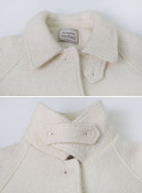 [SHOPPERMADE] Wool Boucle Half Coat