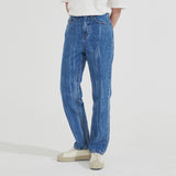 クラックウォッシングデニムパンツ/Crack Washing Denim Pants _ Light Blue